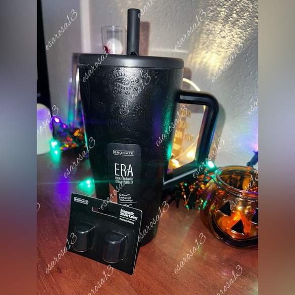 BRUMATE Other - BrüMate Black Era Tumbler 30oz w/ matching magnetic straw covers